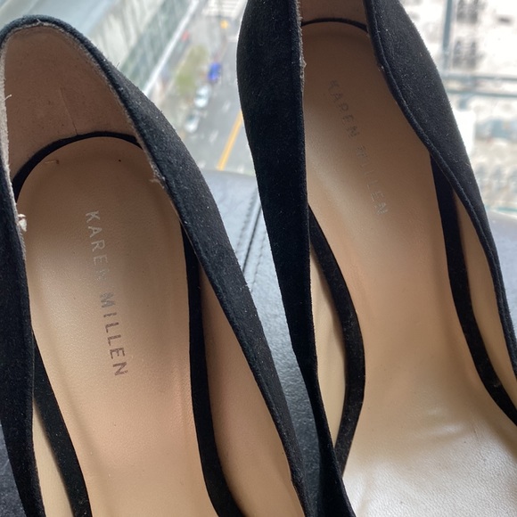 Karen Millen 100% all leather sky high stiletto pump heels - 40 - Picture 10 of 16